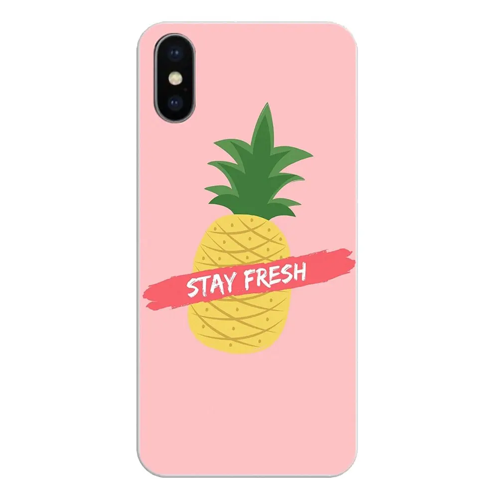 For Samsung Galaxy S2 S3 S4 S5 MINI S6 S7 edge S8 S9 Plus Note 2 3 4 5 8 Coque Fundas Silicone Case colorful pink gold Pineapple |