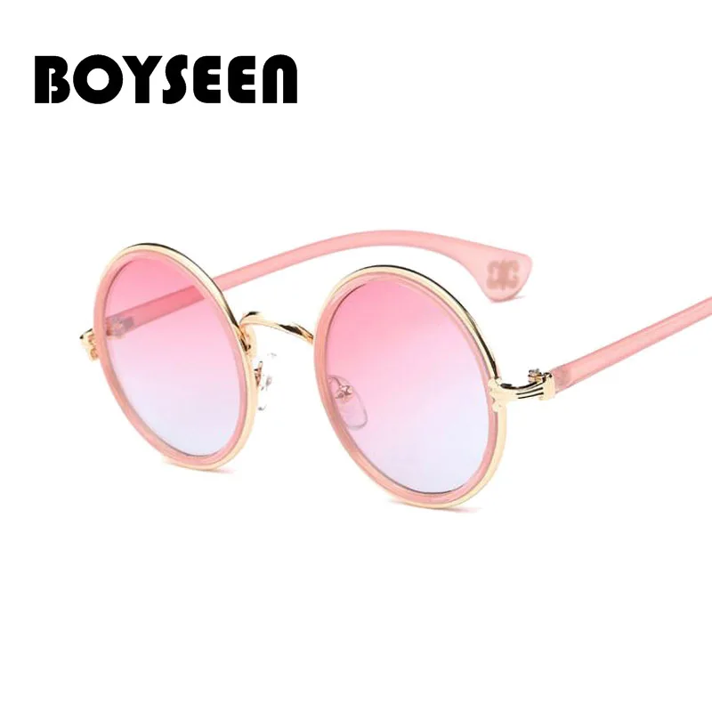 BOYSEEN, круглые солнцезащитные очки для женщин и мужчин, Ретро стиль, металлическая оправа, очки, линзы, солнцезащитные очки для мужчин и женщин, оптические очки UV400 435