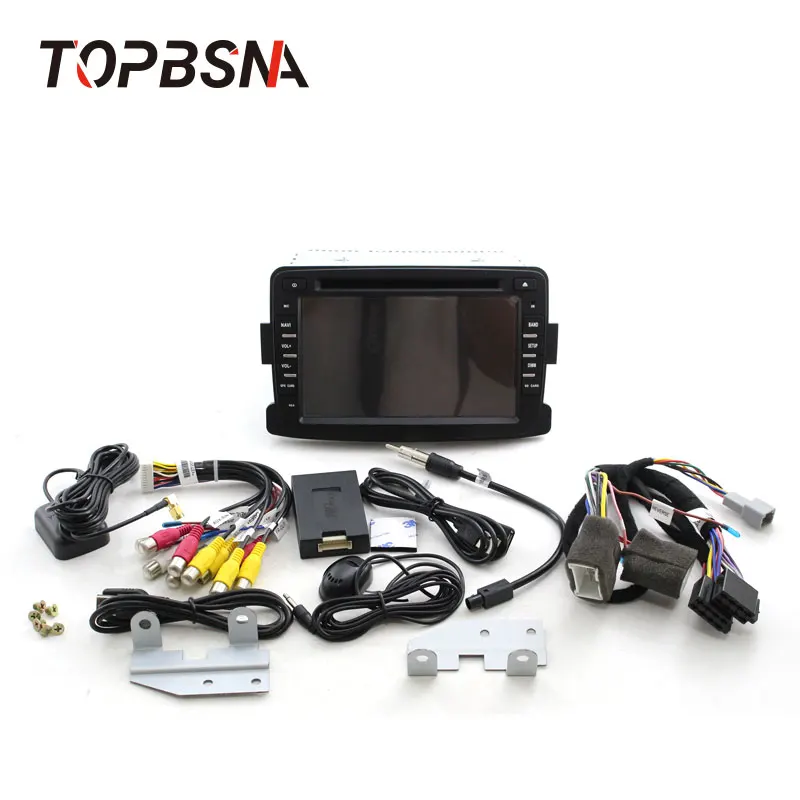 Автомагнитола TOPBSNA 1 Din Android 10 для Dacia/Sandero/Duster/Renault/Captur/Lada/Xray 2/Logan 2 GPS навигация
