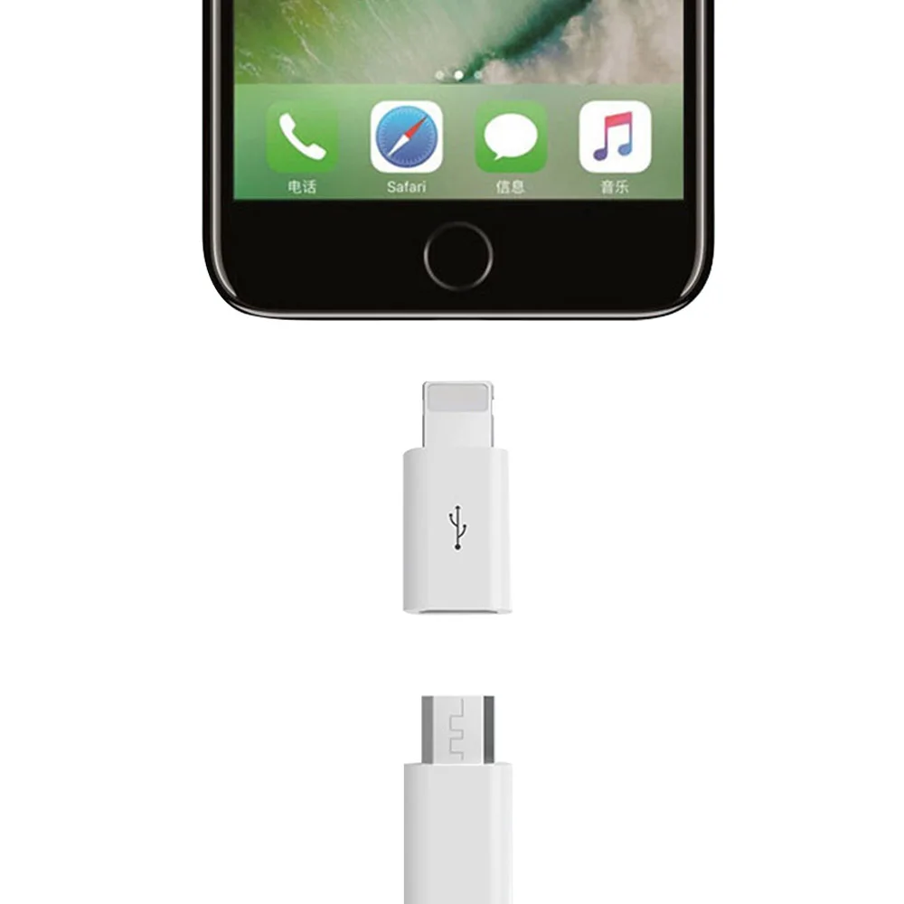 Micro USB для освещения OTG адаптер iphone 5 6 7 8 Plus X XS MAX XR iPad портативный конвертер быстрой
