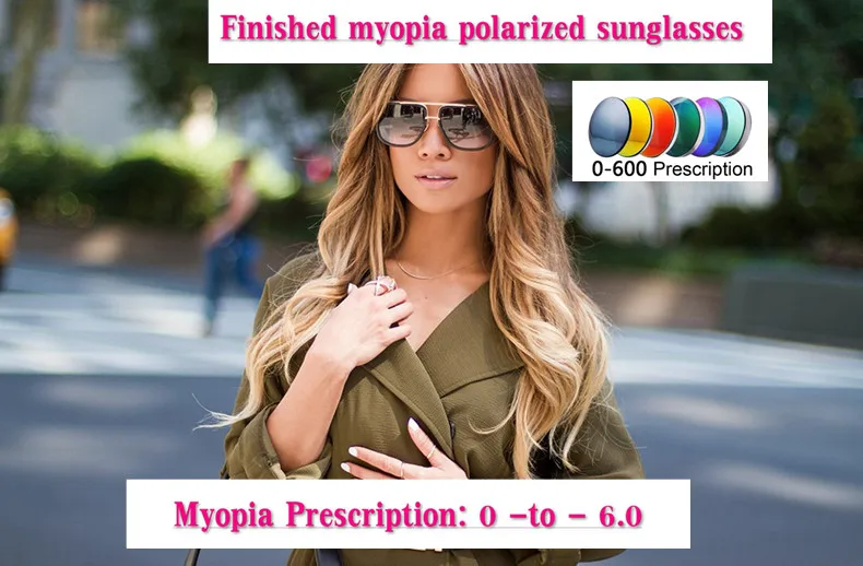 Мужские поляризационные очки MINCL негабаритные солнцезащитные для близорукости