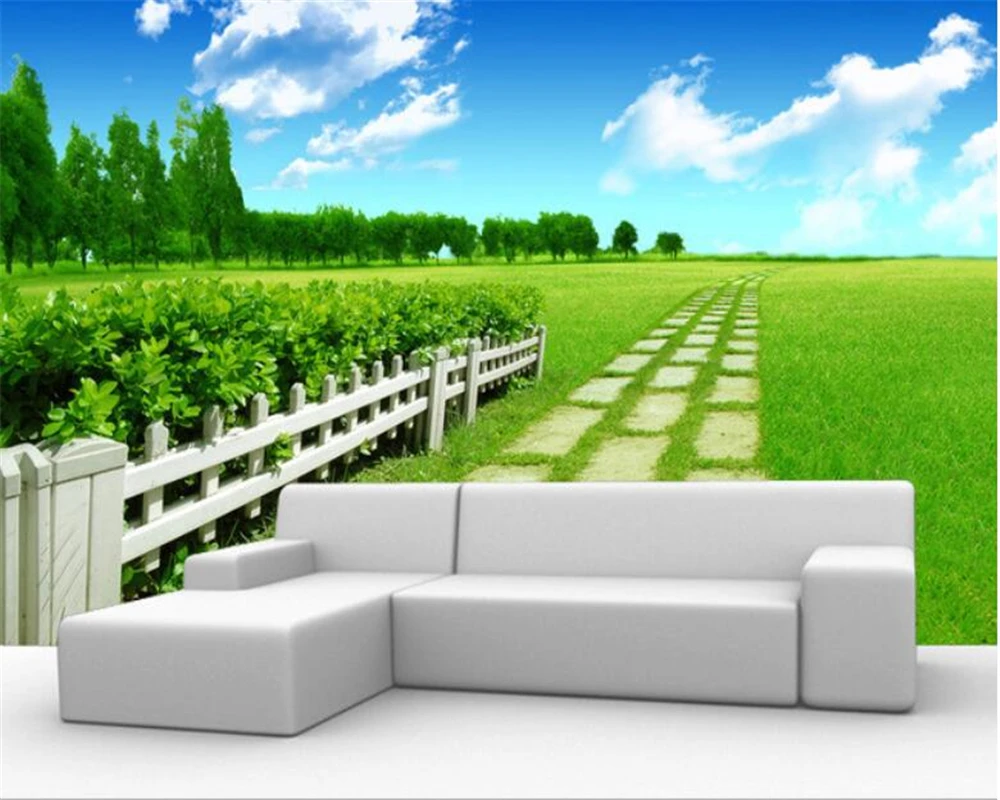

wallpaper for walls 3 d Modern minimalist natural grassland landscape mural TV wall photo wallpaper papier peint Beibehang