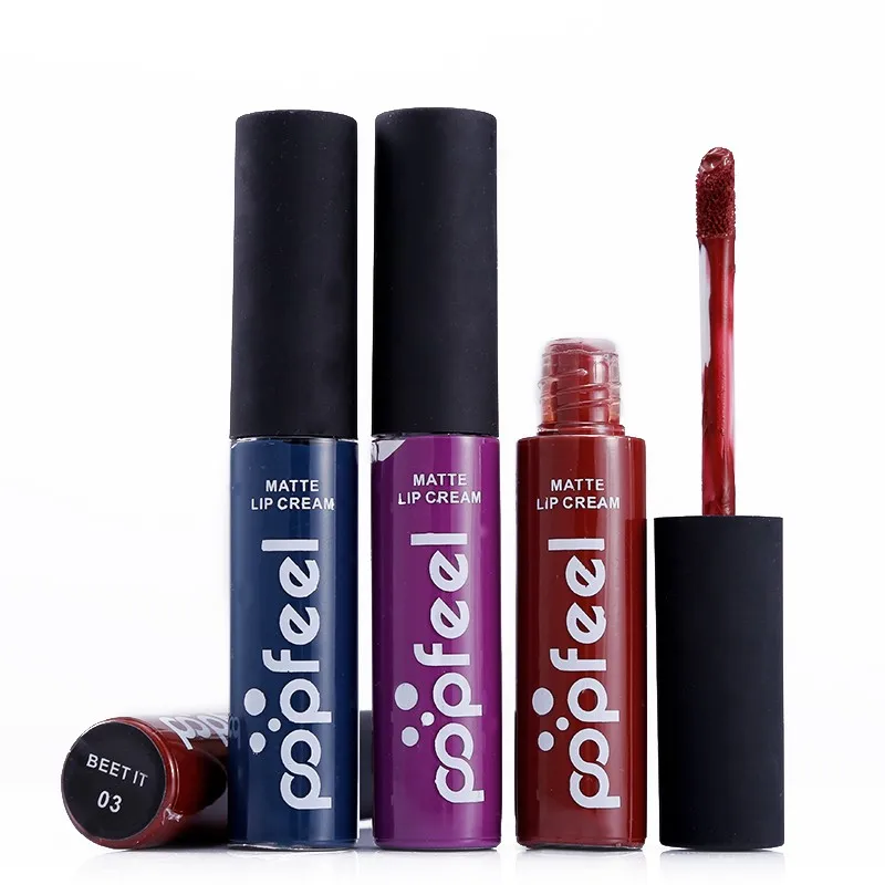 Popfeel фирменный набор из 12 цветов блеск для губ макияж долговечная жидкая матовая
