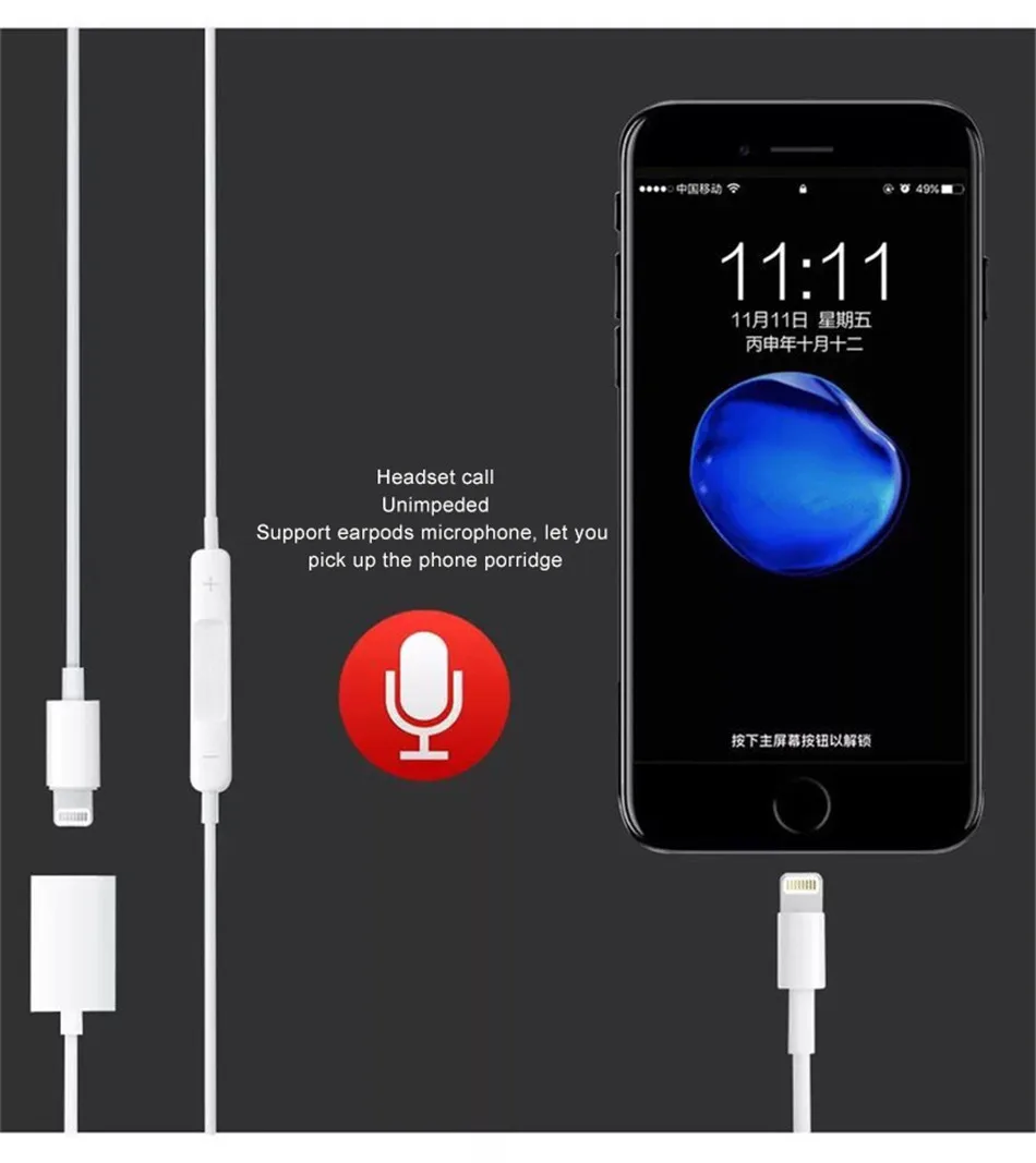 ACCEZZ двойное зарядное Освещение адаптер для Iphone аудио для iPhone X 7 8 plus IOS сплиттер наушники 2 в 1 Aux кабель конвертер
