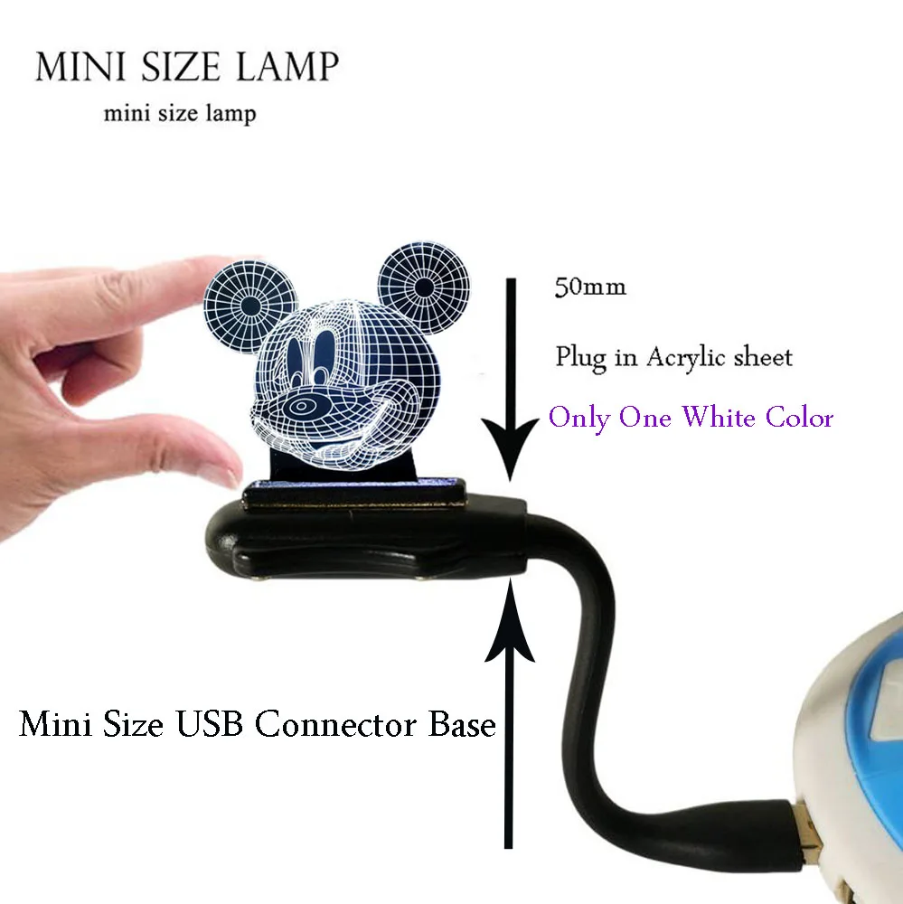 Микки и Минни Маус мыши Мышь шар светодиодный 3d-ночник USB, Рождественский подарок настольная декоративная лампа, настольный ночник для маленьких детей Детские игрушки Подарки