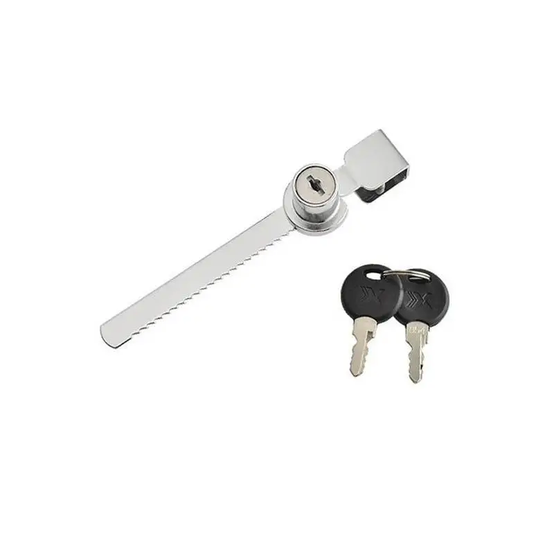 Durable Practical Cabinet Sliding Glass Door Lock+Keys For Reptile Vivarium Showcase Display Case - Цвет: S