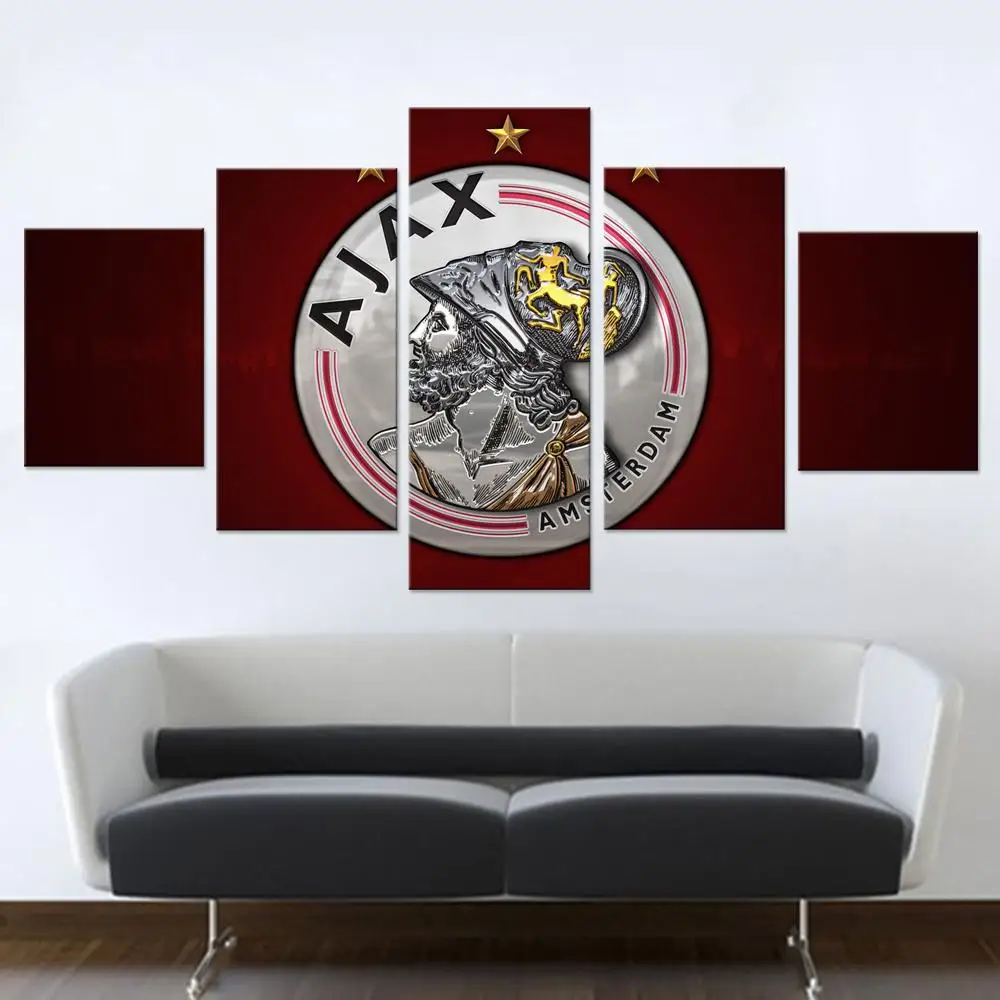 5 панелей 5d алмазная живопись Ajax эмблема футбольной команды для спальни гостиной