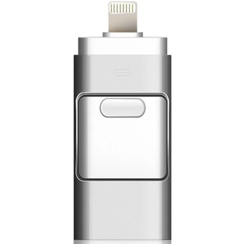 Silver 2.0 16G 3-в-1 OTG флеш-накопитель USB 3,0 U диск Memory Stick хранения адаптер USB флэш-накопитель для iPhone и Android сотовый телефон к компьютерам(128 г - Цвет: Silver 2.0 16G