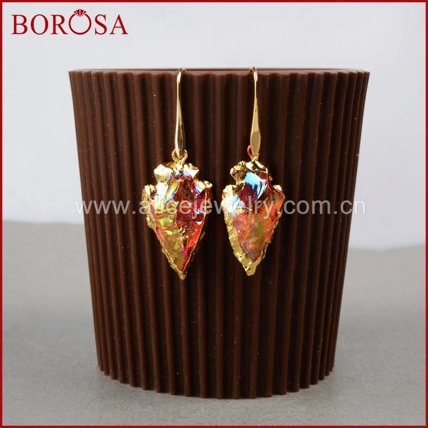 BOROSA 5 шт. бесплатная доставка Φ кварцевые наконечники очаровательные серьги