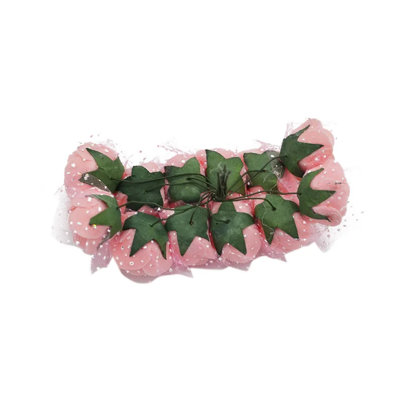 144 головки 2 см цветок розы искусственный Поролоновый букет цветов Скрапбукинг