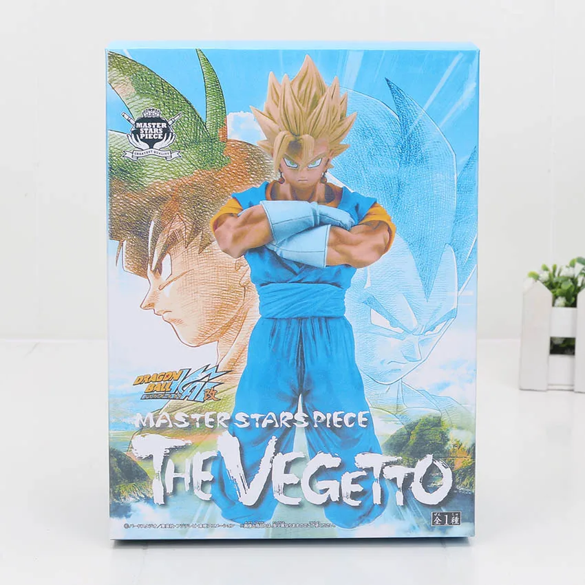 25cm Vegetto box Dragon ball Супер Статуэтка MSP мастер звезды кусок вегетто фигурка Вегета коллекционные модельные украшения игрушки Brinquedo подарки - Цвет: 25cm Vegetto box