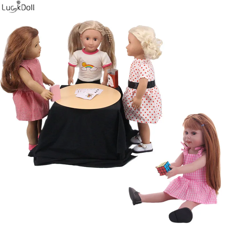 

Doll Accessories Cube And Poker(playing card) Fit 18 Inch American Doll&43cm Baby Doll,Children's toys, children can also use