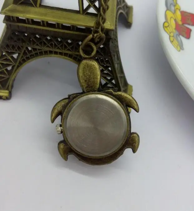 

tortoise pattern pendant antique bronze Pocket watches necklace children gift
