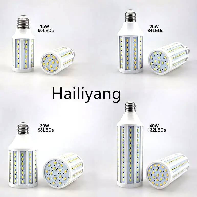 

CE E27 E14 5730 5630 SMD LED Corn Bulb AC 220V AC 110V 5W 7W 12W 15W 25W 30W 40W 50W High Luminous Spotlight LED lamp light