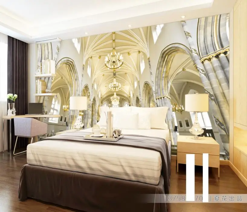 3D rmurals luxury custom romantic european architecture wallpapers for living room sticker non-woven desktop wallpaper | Обустройство