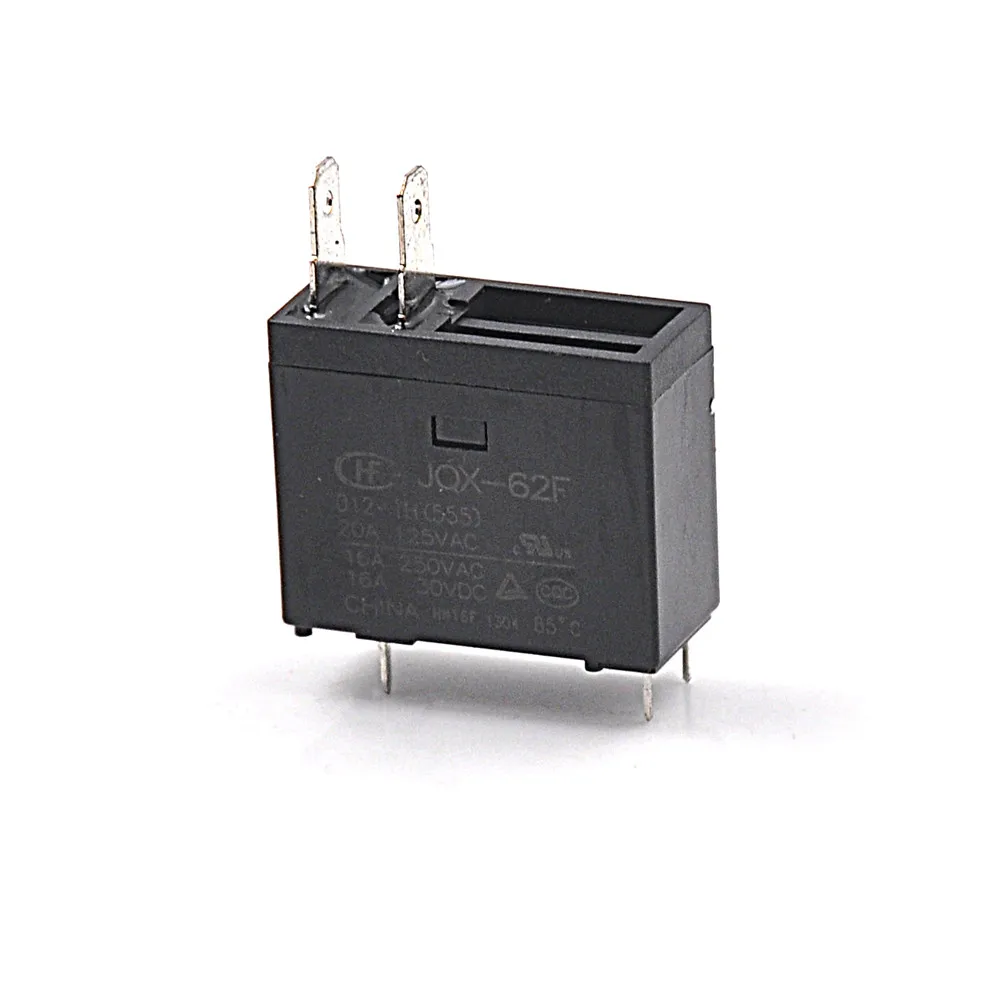 

Small Power Relay JQX-62F-012-1H 20A 125VAC / 16A 250VAC / 16A 30VDC