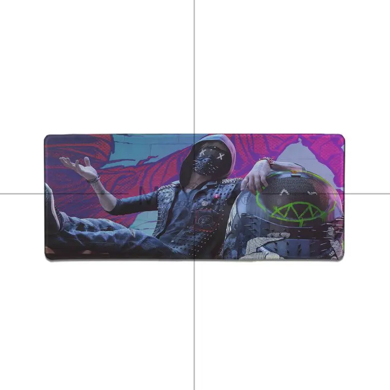 Lock Edge 40X90cm MaiYaCa Подарочный коврик для мальчика Watch Dogs 2 gamer резиновая мышь прочный Настольный коврик для мыши игровая мышь подкладка для коврика для ноутбука ноутбук Настольный коврик - Цвет: Lock Edge 40X90cm