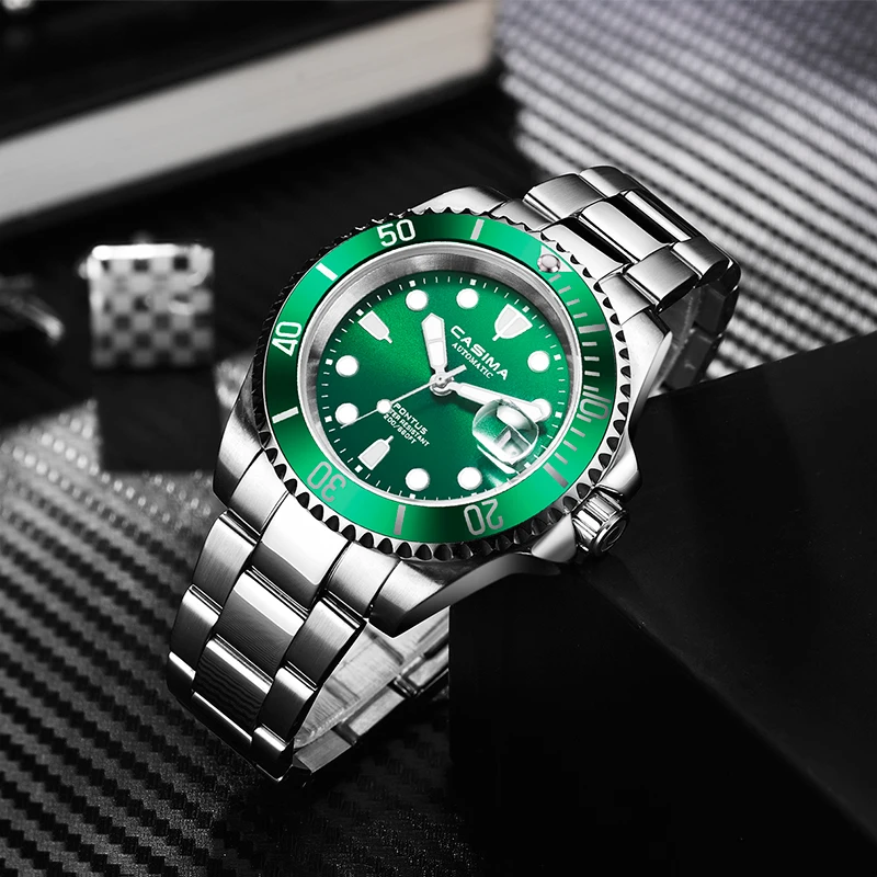 Reloj Hombre Casima мужские спортивные часы для ныряльщиков Роскошные водонепроницаемые военные автоматические механические часы армейские часы Relogio Masculino