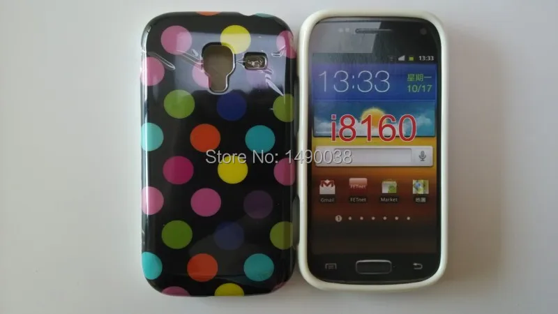 OEEKOI горошек точка ТПУ мягкий чехол для samsung Galaxy Ace 2 i8160 телефона бесплатно |