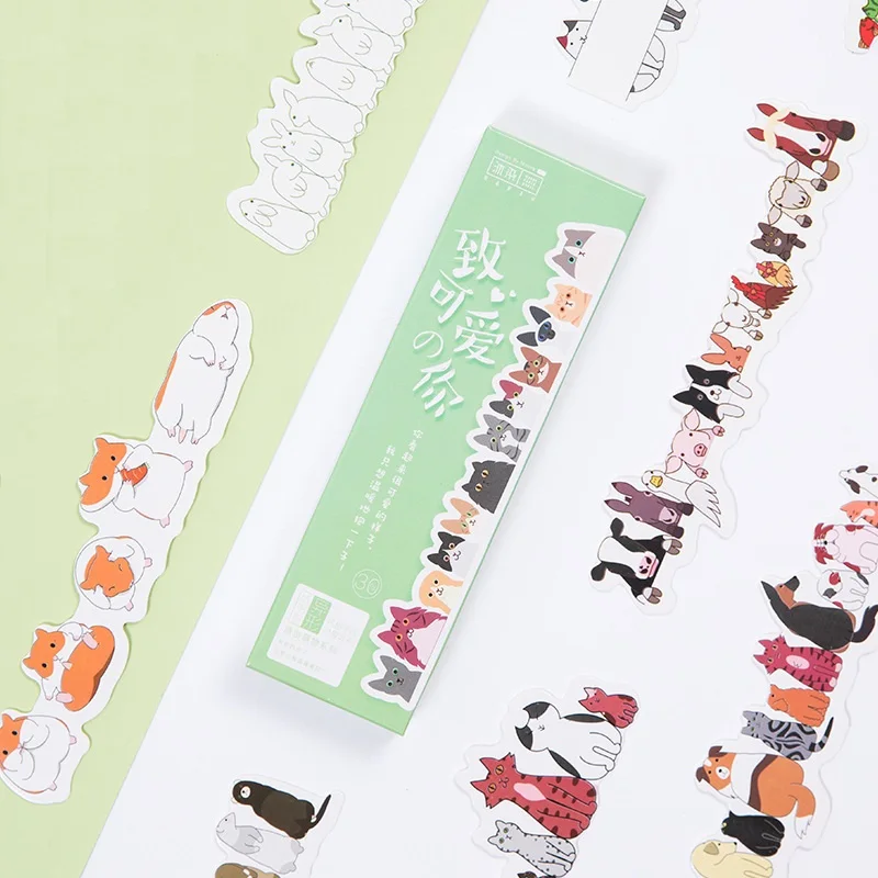 6 компл./лот Kawaii закладки для книги с животными милая собака кошка ручная работа