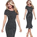 Vfemage женские элегантные винтажные Pinup одежда для работы, офиса, бизнеса, повседневные Коктейльные Вечерние облегающие платья-карандаш, платье русалки 1053
