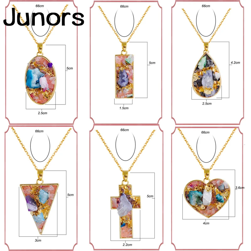 Ожерелье женское из натурального камня с кристаллами|Ожерелья подвеской| |