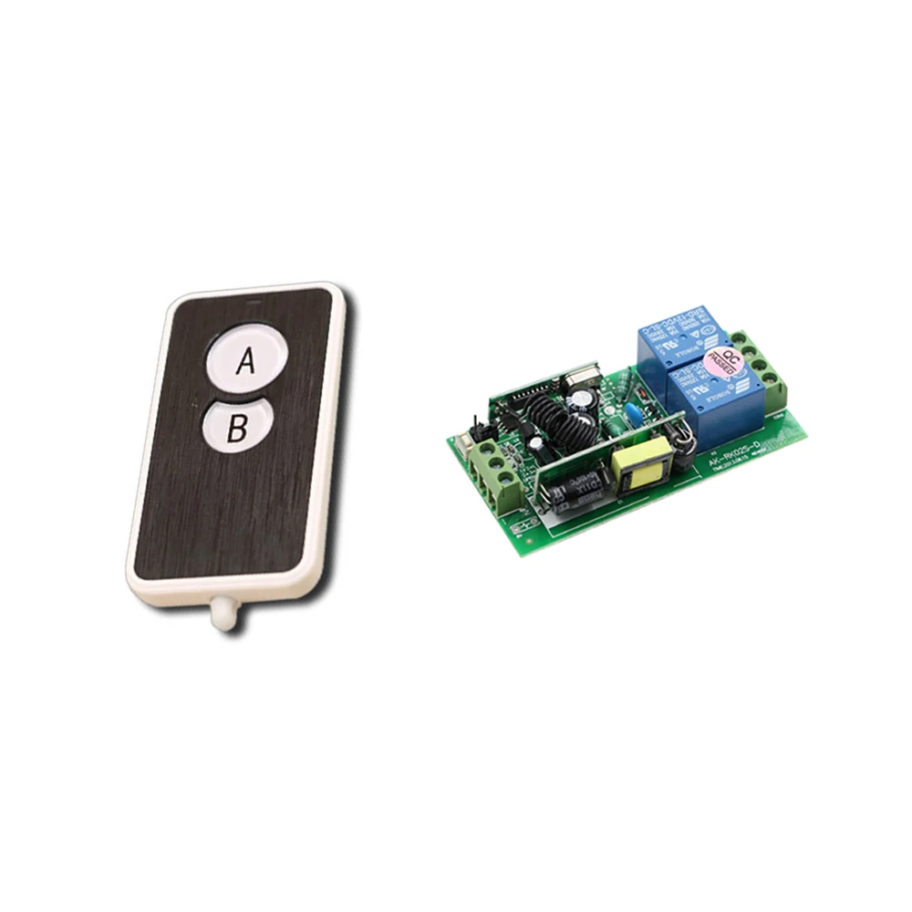 Последний 2CH AC 85V 110V 120 220V 250V RF беспроводной пульт дистанционного управления