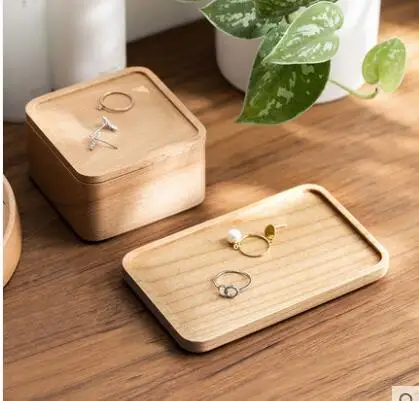 Деревянный поддон прямоугольный бытовой поднос для хранения крыльца вещей