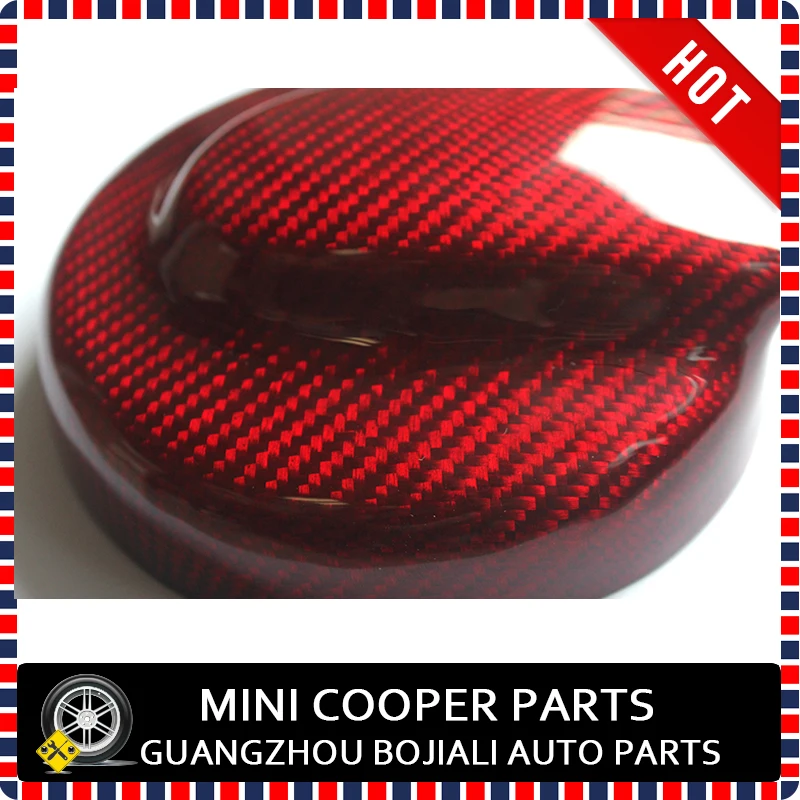 Для Mini Cooper(2007-2013) R55-56 Настоящее Сухой черный/красный углеродного волокна на газовом топливе Кепки масла крышка для R55 R56 Cooper S(1 шт./компл
