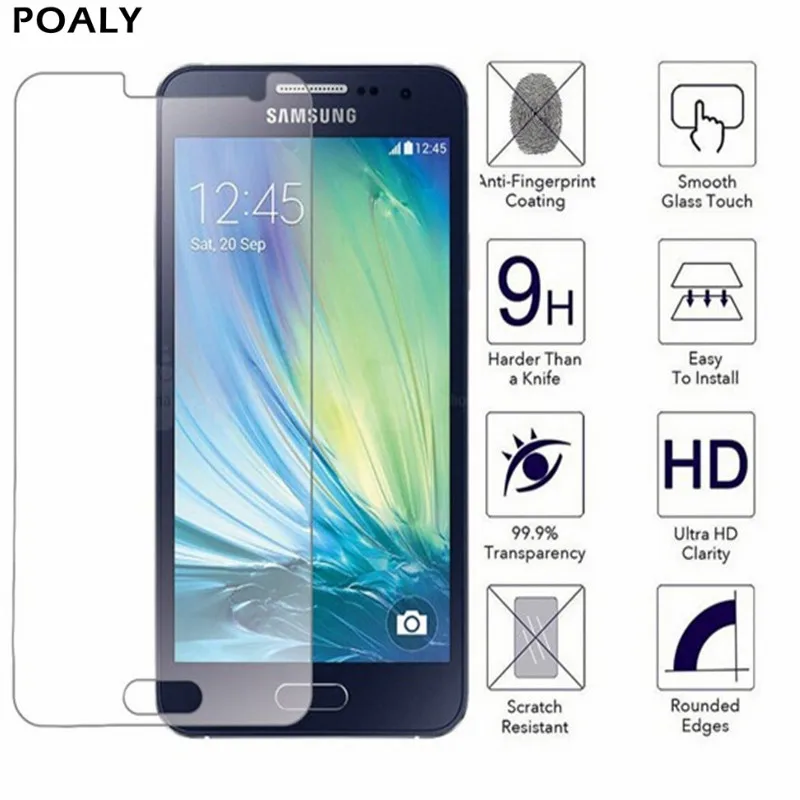 Защитная пленка из закаленного стекла для Samsung Galaxy A5 2015 твердость 9H SM A500FU A500F|film for