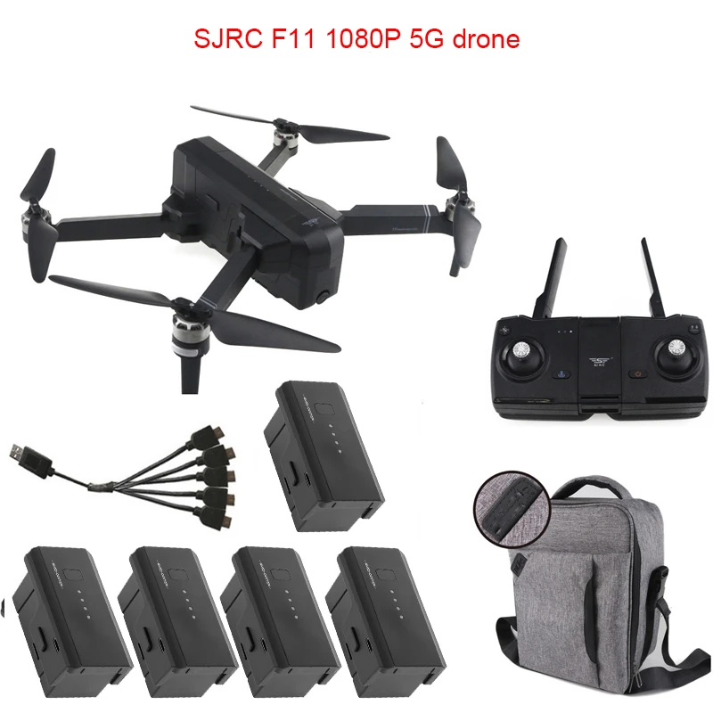 SJRC F11 gps 5G Wifi FPV с камерой 1080P 25 минут время полета бесщеточный складной рычаг селфи RC Дрон Квадрокоптер