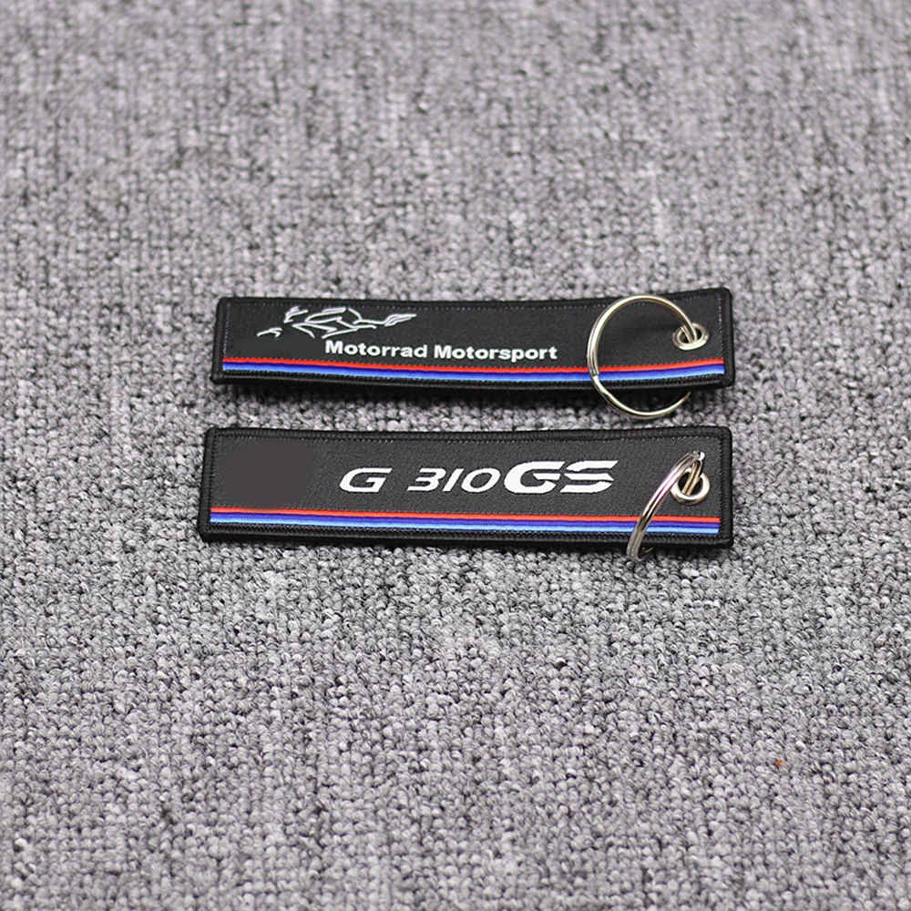 

New Arrival Embroidery Key Holder Chain Collection Keychain for BMW G310GS G 310GS G310 GS Motorcycle Badge Keyring