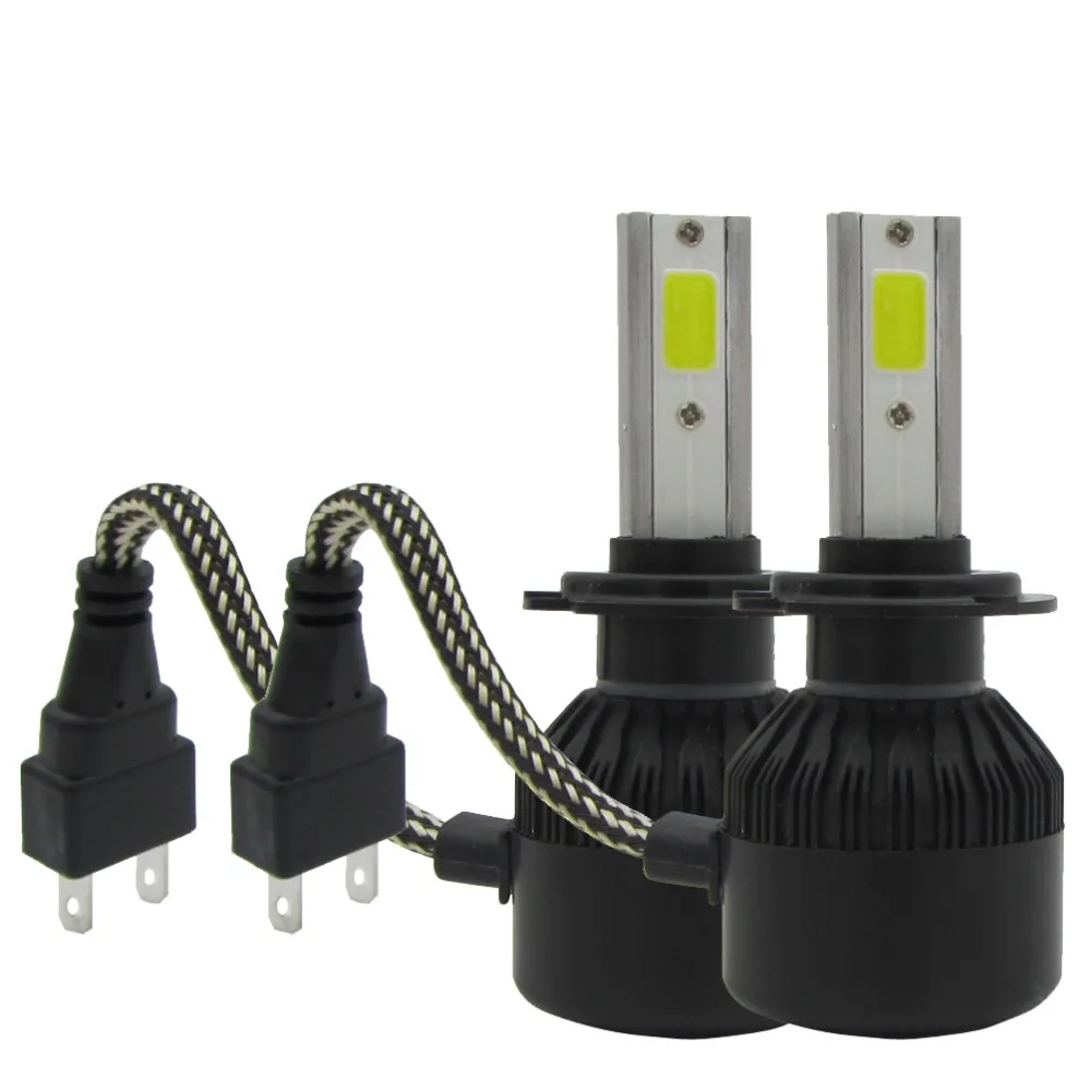 

Комплект автомобильных светодиодных фар 2 шт. Plug & Play Auto H7 9005/HB3 9006/HB4 H8 H9 H11 50 вт 6000 лм светильник K противотумансветильник ры