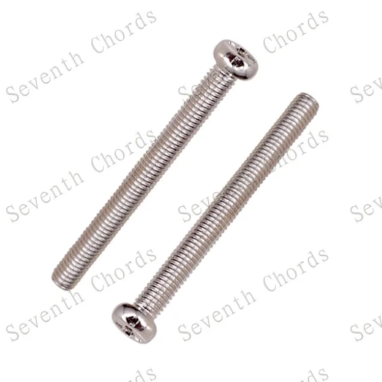 48 Pcs M3*30mm Bass Guitar Bridge String Saddle Adjust Spring Humbucker Pickups Height Screws - Pitch 0.5mm | Спорт и развлечения