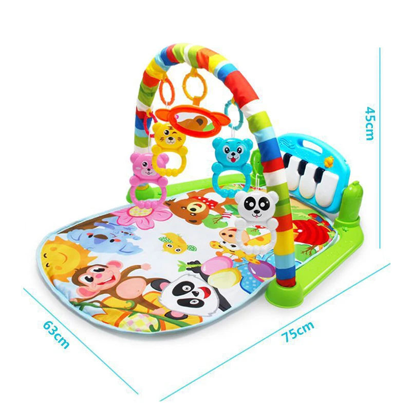 Baby Soft Playmat Piano Musical Sleep Lullaby Activity Fitness Gym Mat Kid Sleeping Safety Blanket Christmas Gift for Boy Girl