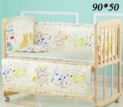 90-50 Small Horse 5 шт./компл. детская кроватка бампер с рисунком героев из мультфильма; хлопок Детские Постельное белье бампер Детское покрывало для кровати номер Декор ZT19 - Цвет: 90-50 Small Horse