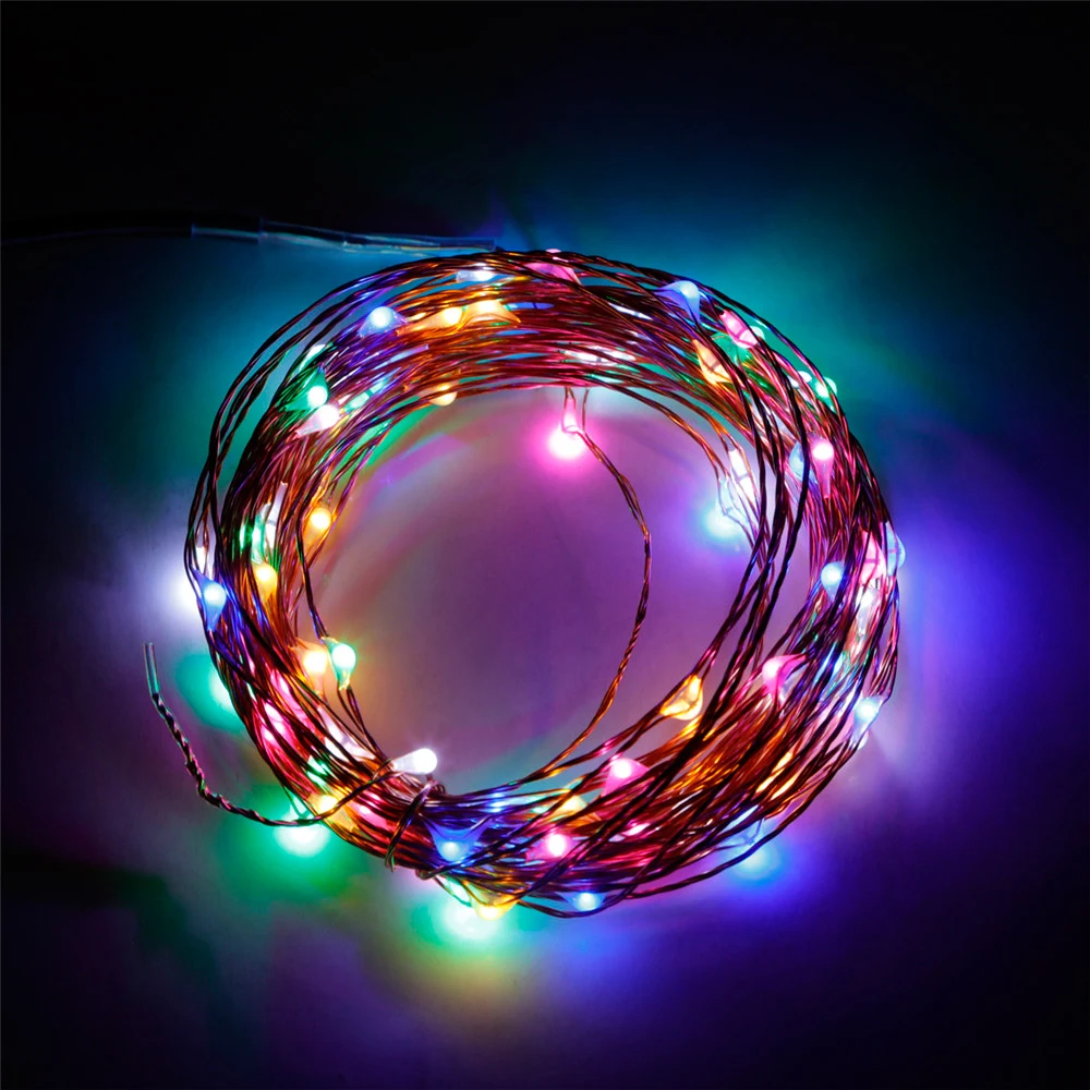UL 2016 100LED 33Ft 10 м медные провода рождественские гирлянды для хэллоуина украшения