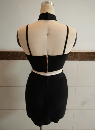 Женщины Платья Повязки 2017 Лето 2 Шт. Набор Растениеводство Топ мини-Платье Без