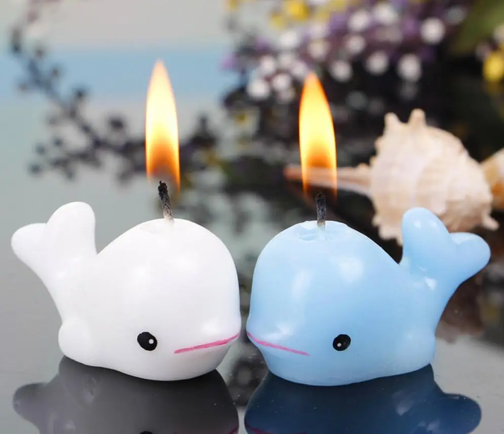 36 шт милые киты свечи для свадьбы детский душ сувениры на день рождения подарки в