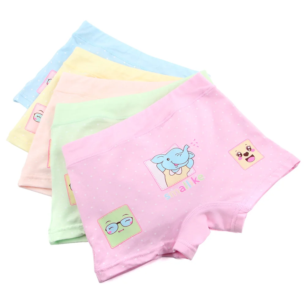 Трусы для девочек из модала с мультяшным слоном хлопковые трусики маленьких