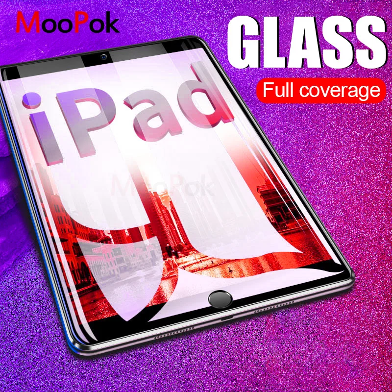 MooPok 9H HD закаленное стекло для Apple iPad Air 1 2 3 iPad Pro 10,5 Защитная пленка для iPad Mini 1 2 3 4 iPad 2/3/4 стеклянная пленка