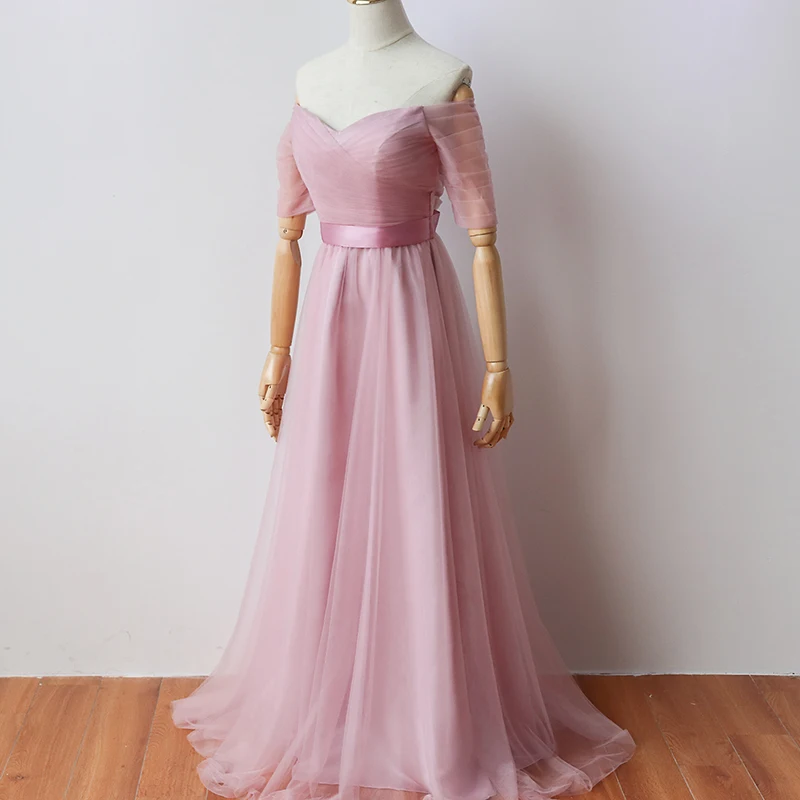 Женское длинное вечернее платье красное розовое в пол элегантное для свадьбы