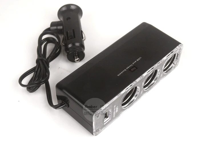 3-полосные автомобиль сигарета зажигалка три разветвитель DC 12 V / 24 тройной 1 к 3