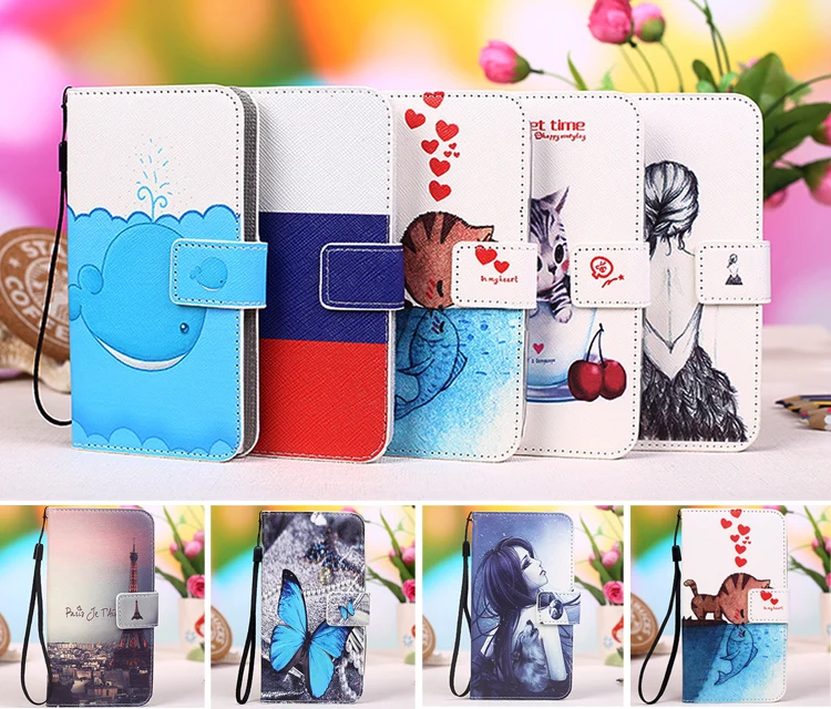 Горячая продажа! новый Мультфильм Красочные Бумажник Флип PU Кожа Case Для ZTE Star 1 S2002
