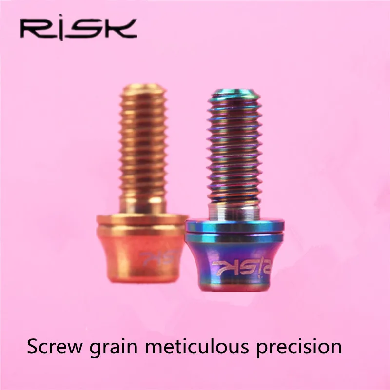 

Titanium Alloy lightweight 2pcs Screw for Bicycle Bottle Cage M5x12MM Bolt Bottle Holder Rack Cages Bolt Bike Accessories