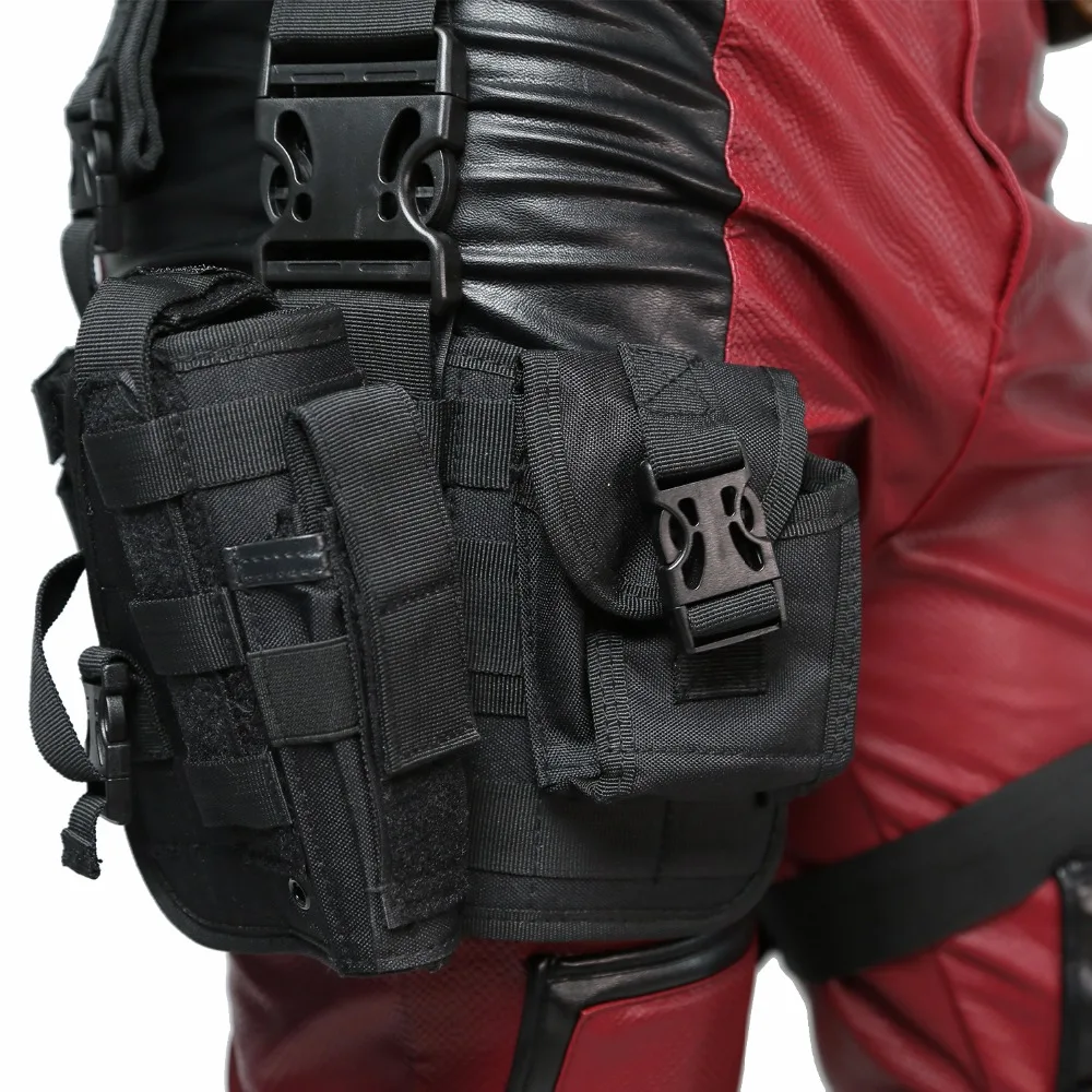 Coslive Хэллоуин Дэдпул Поясной Ремень Тактические ноги сумка с карманами кобура