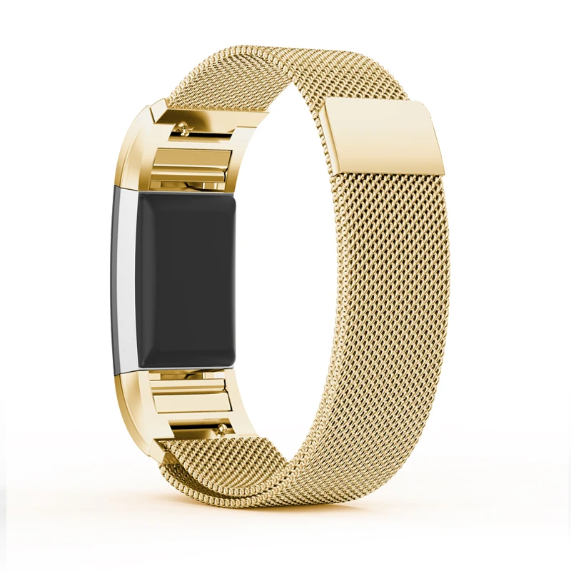 Mijobs магнитный браслет из нержавеющей стали Миланская петля для Fitbit Charge 2 сменный
