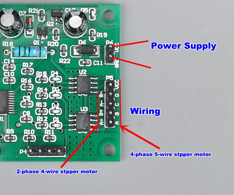 DC 5 V-12 V 6V 2-фазный 4-проводной микро шаговый мотор драйвер мини 4-фазный 5-проводной Шаговый двигатель Скорость модуль контроллера доска