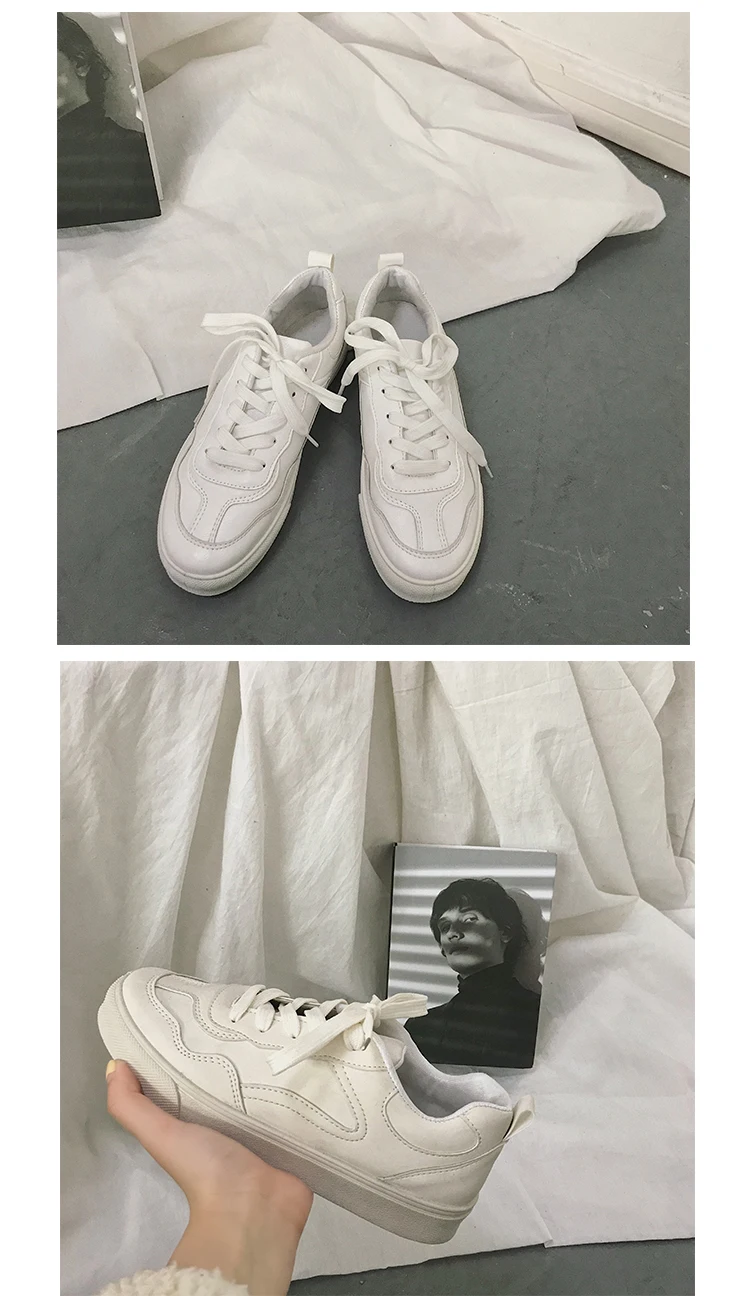 Mhysa/Новинка года; сезон весна; tenis feminino; белые туфли на шнуровке; женская однотонная обувь из искусственной кожи; повседневные женские кроссовки; T133