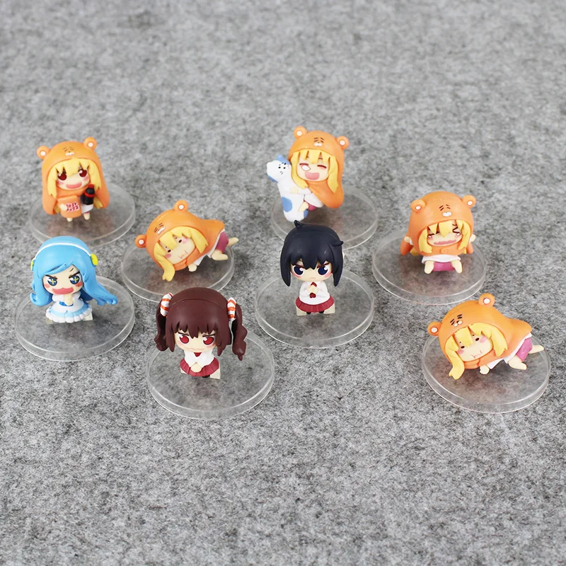 8 шт./лот аниме Sankaku Head Himouto! ПВХ экшн фигурка Умару Чан дома игрушки Коллекционная
